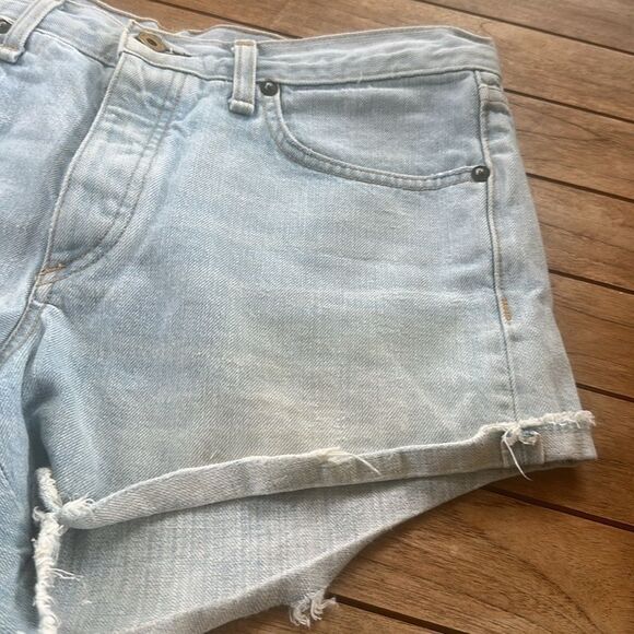 Rag & Bone Light Blue Wash Shorty Denim Shorts 27 - Picture 3 of 9